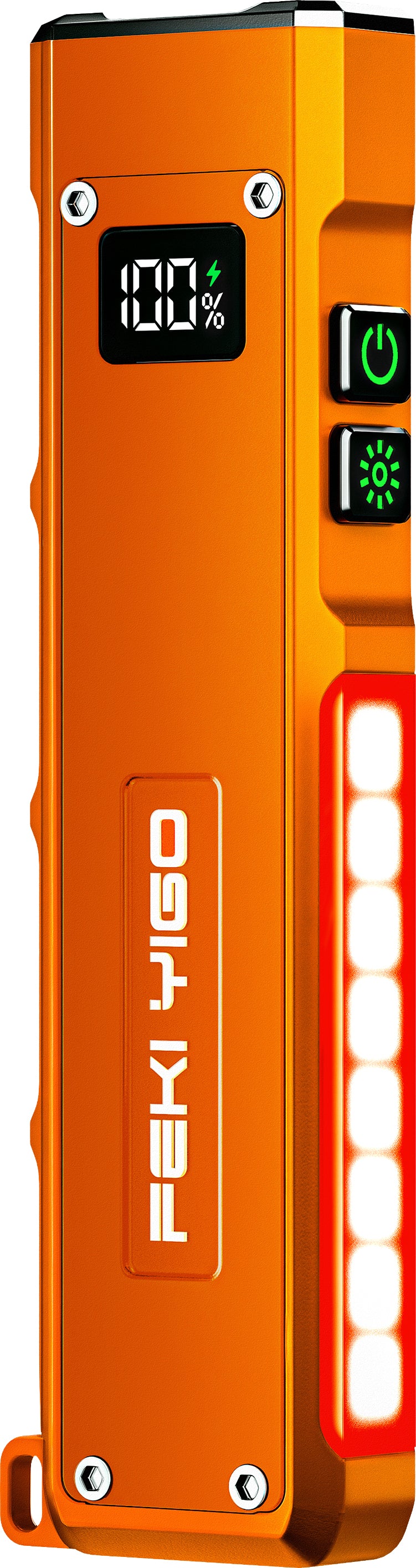 1800 Lumens Flat EDC Flashlight | 365nm UV | RGB | Magnetic | IPX4 Waterproof | Rechargeable
