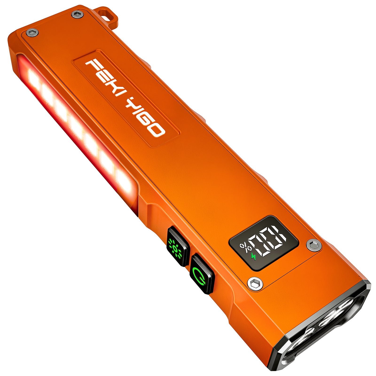 1800 Lumens Flat EDC Flashlight | 365nm UV | RGB | Magnetic | IPX4 Waterproof | Rechargeable