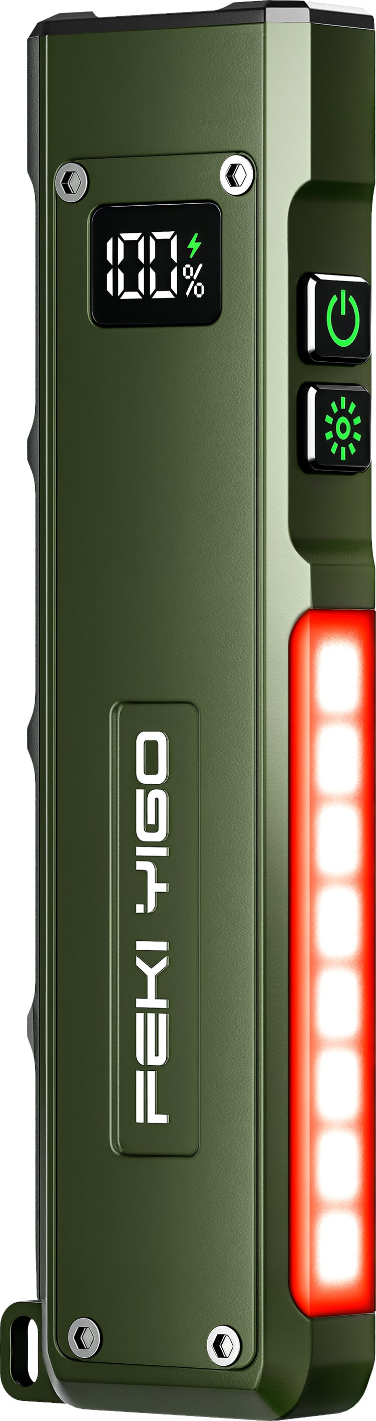 1800 Lumens Flat EDC Flashlight | 365nm UV | RGB | Magnetic | IPX4 Waterproof | Rechargeable